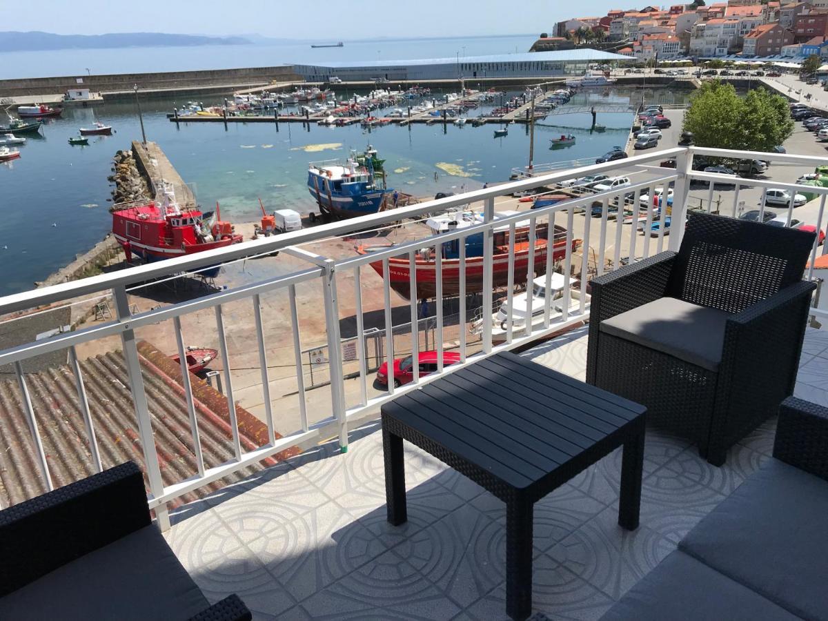Apartamento Vista Al Puerto De Finisterre Luaran gambar